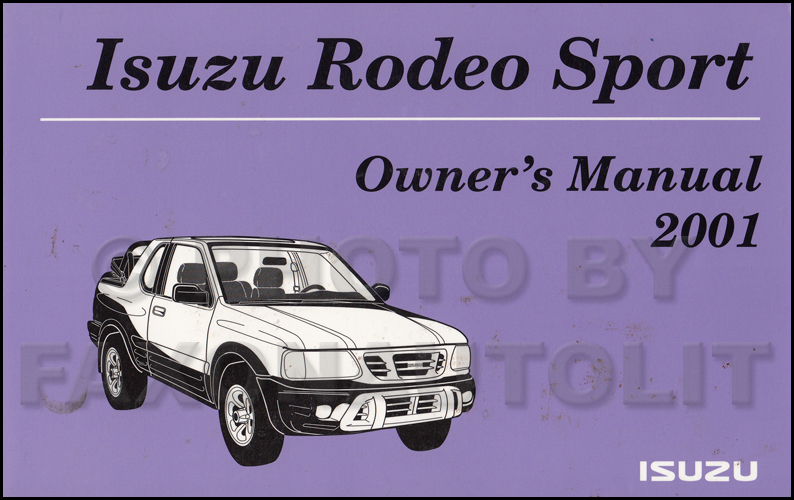 00 isuzu rodeo owners manual