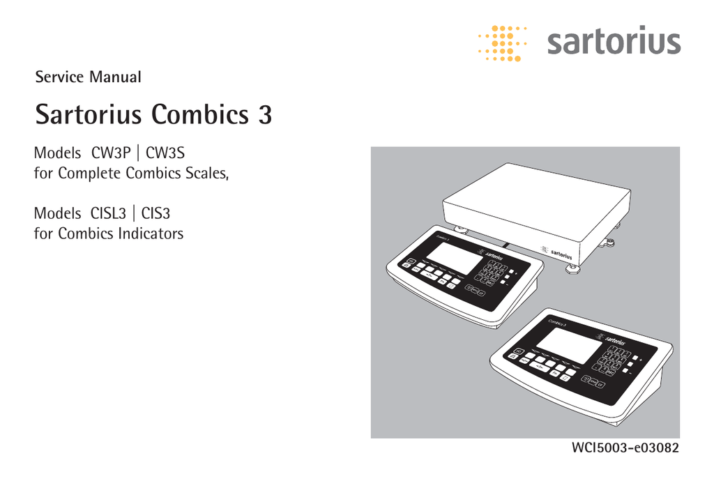 sartorius combics 3 service manual