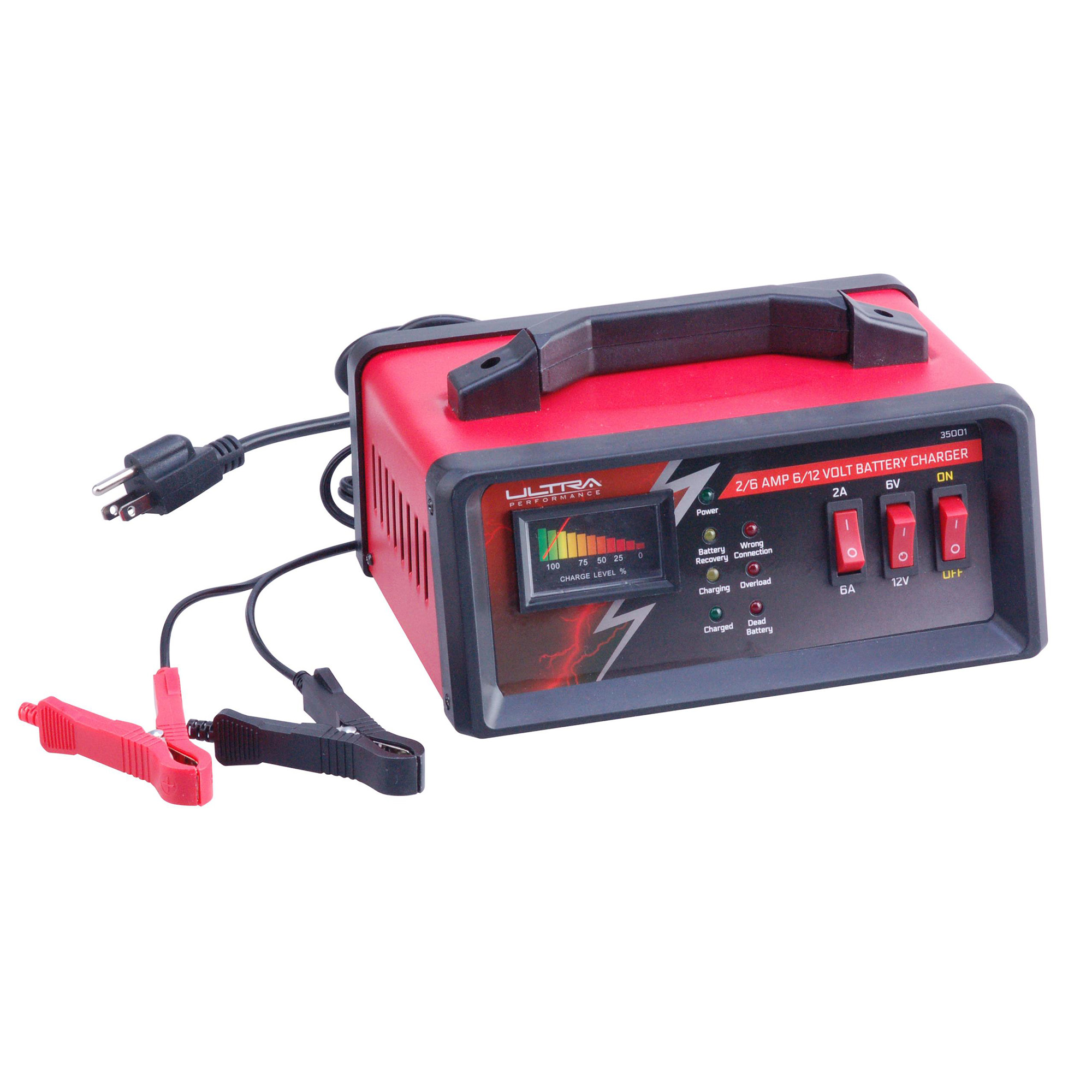 2 6a 12volt manual battery charger