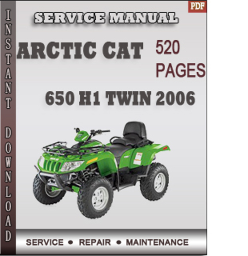 2006 arctic cat 650 h1 owners manual
