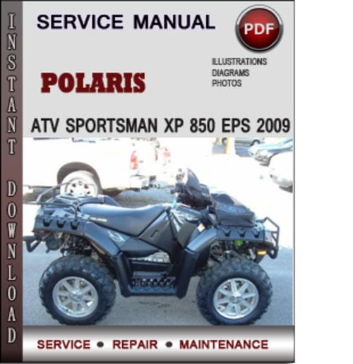 2009 polaris sportsman 850 xp service manual
