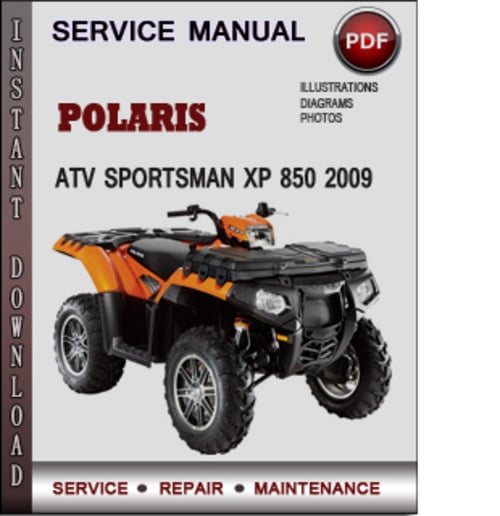 2009 polaris sportsman 850 xp service manual