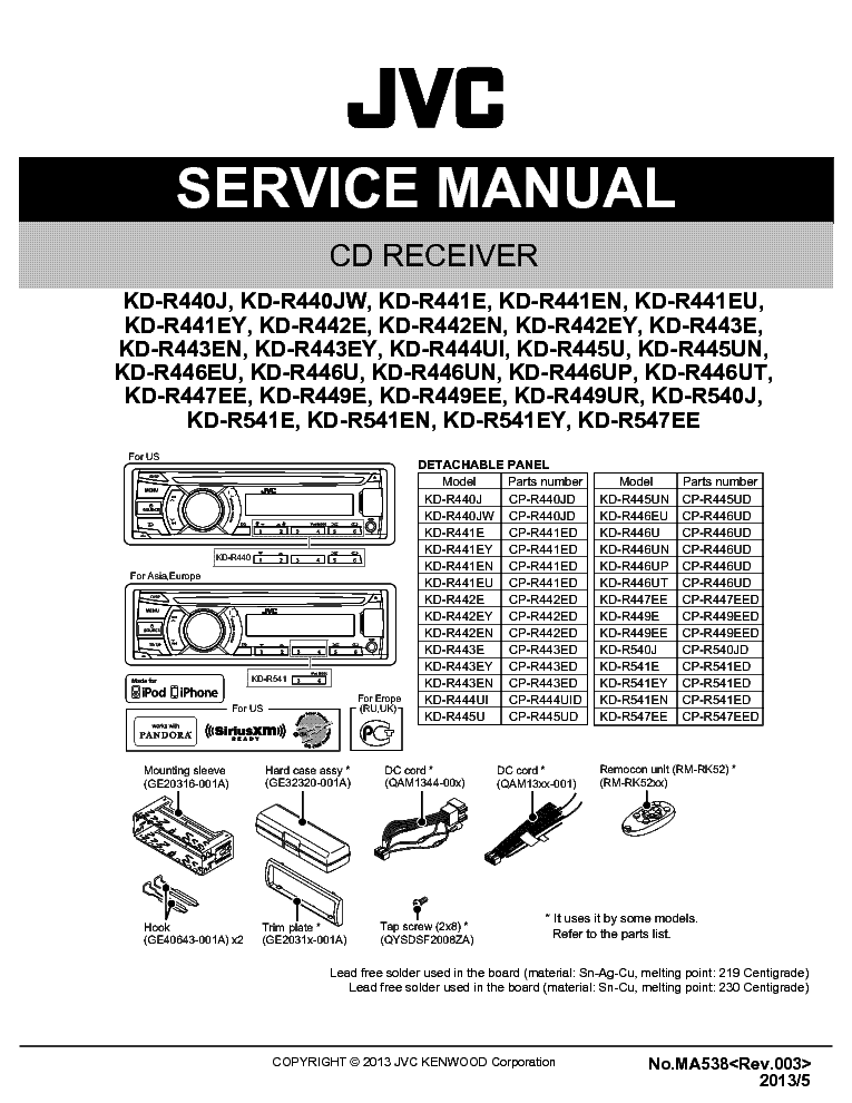 jvc kd r446 user manual