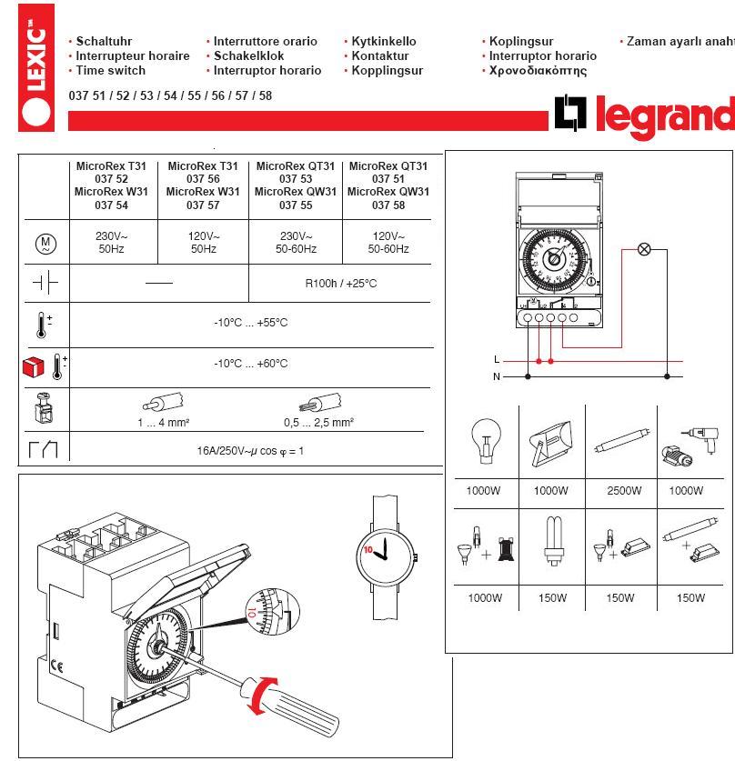 legrand 037 00 user manual