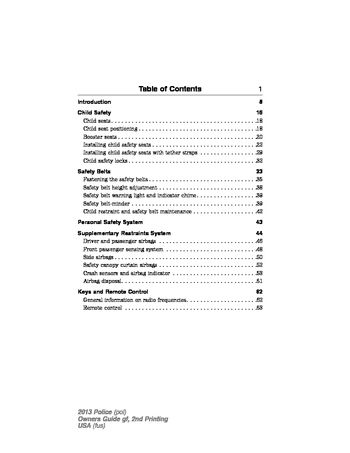 2013 ford taurus owners manual pdf