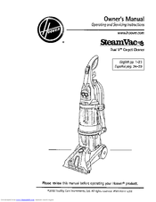 hoover steamvac agility owners manual