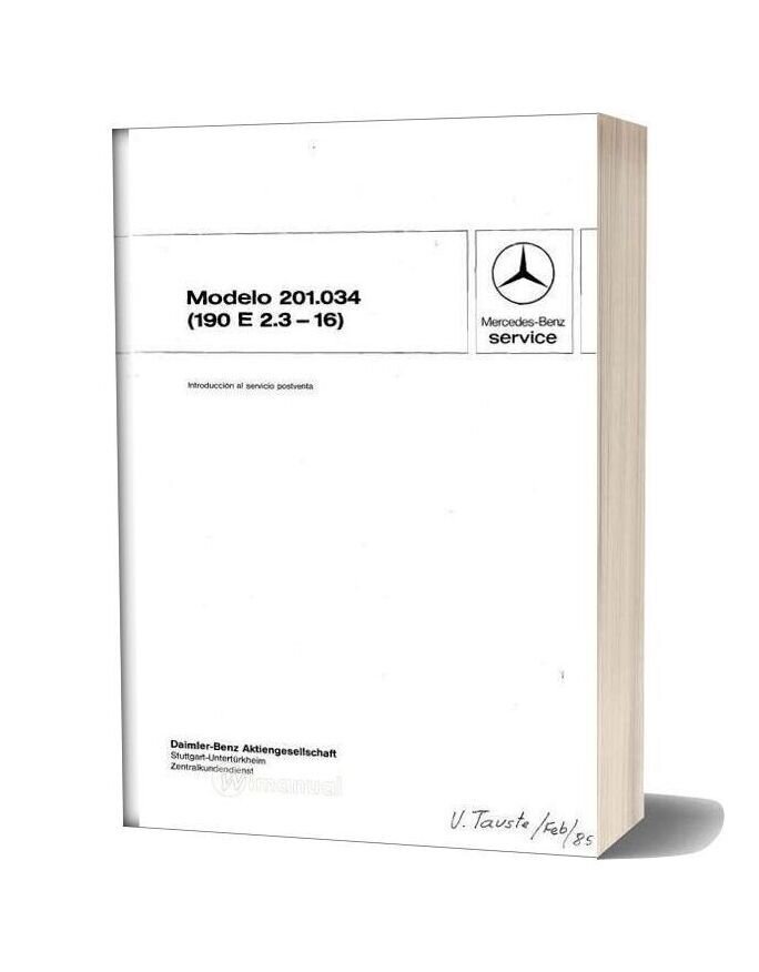 1991 mercedes 190e owners manual