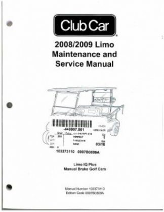 2006 club car precedent service manual