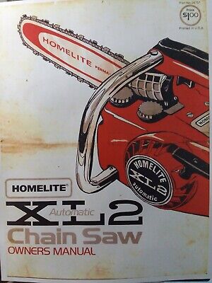 homelite xl2 chainsaw owners manual
