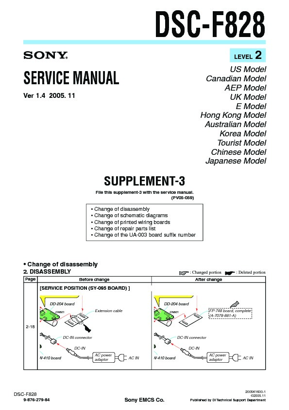 sony dsc f828 owners manual