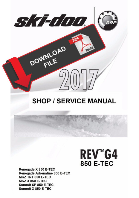 ski doo 850 service manual