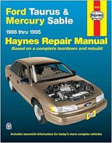 owners manual for 1999 ford taurus