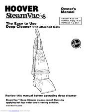 hoover steamvac agility owners manual