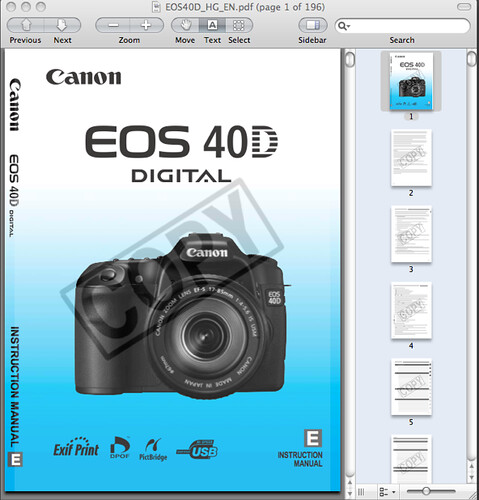 canon 50d user manual download