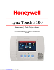 honeywell lynx 5100 user manual