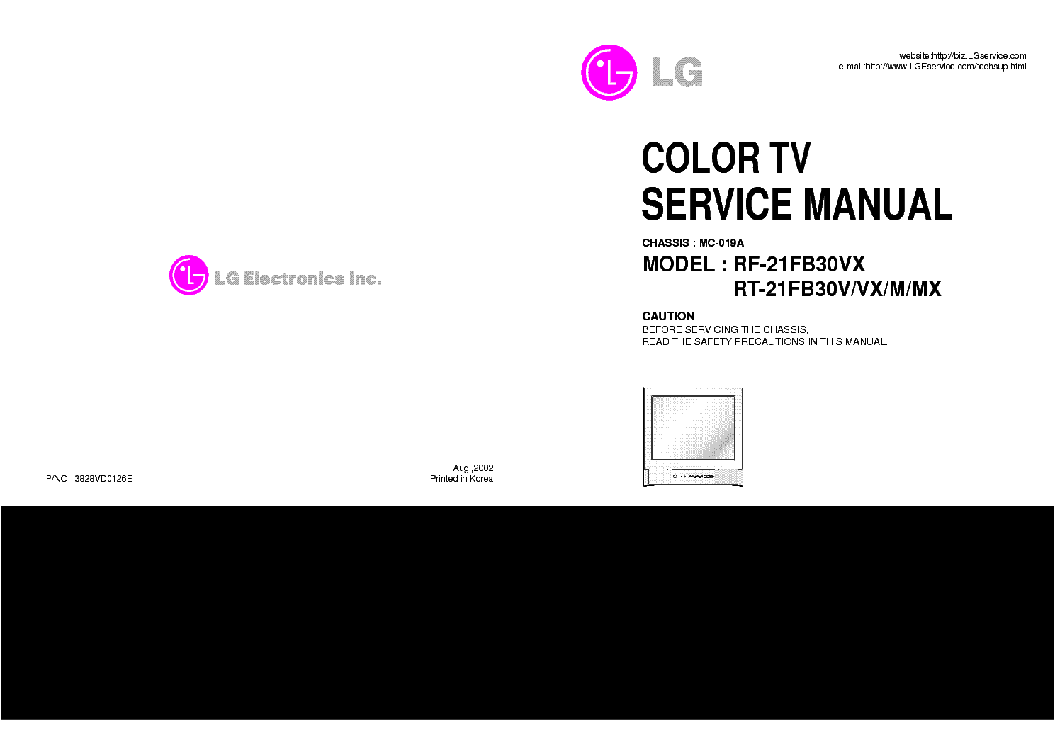 lg tv service manual pdf