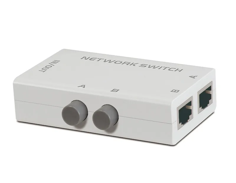 mini 2 port rj45 manual network switch